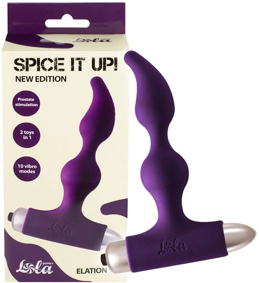 Lola Games Vibrating Plug Elation Ultraviolet su silikoniniu analiniu kištuku. Moterims ir vyrams.