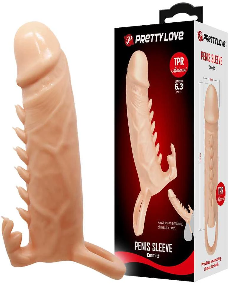 Pretty Love Varpos ir sėklidžių dangtelis, vibruojantis su iškilimais