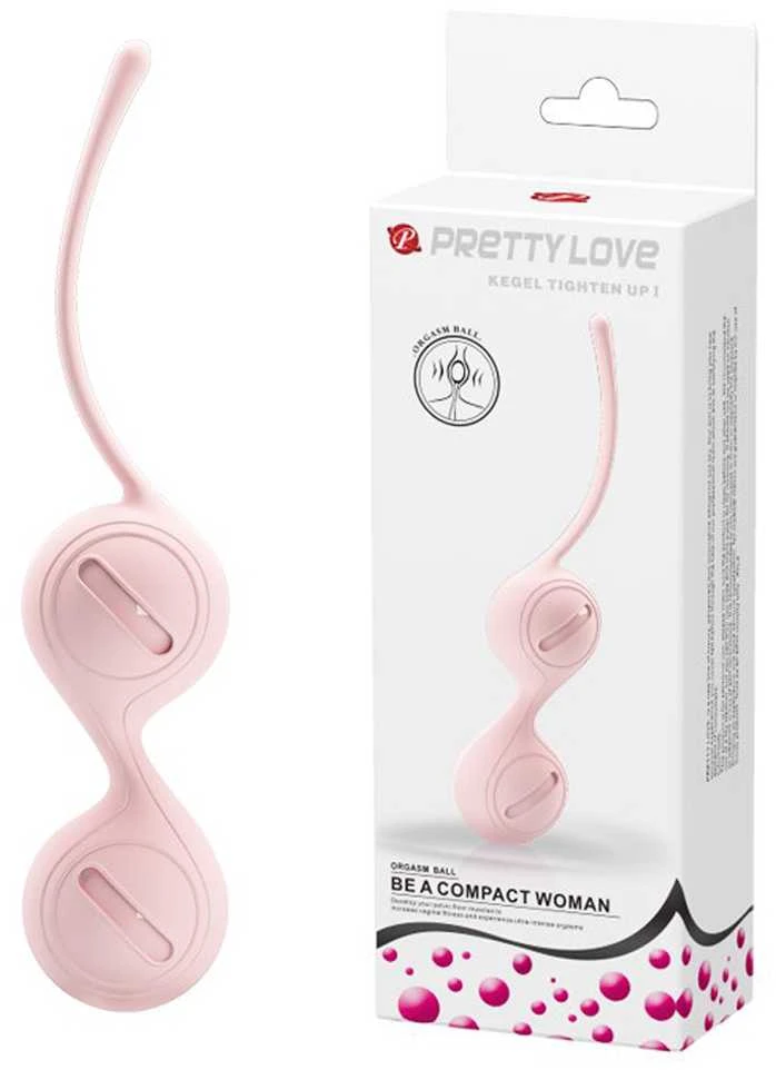 Masażery Pretty Love dvigubi stimuliuojantys Geisha Kegel orgazmo kamuoliukai
