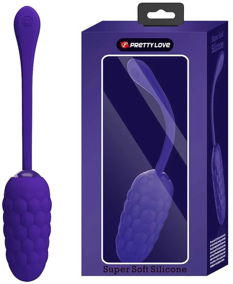 Pretty Love Smart „PRETTY LOVE“ – VIBRUOJAMAS KIAUŠINIS SU VIOLETINE ĮKRAUNAMA JŪRINĖS TEKSTŪRA