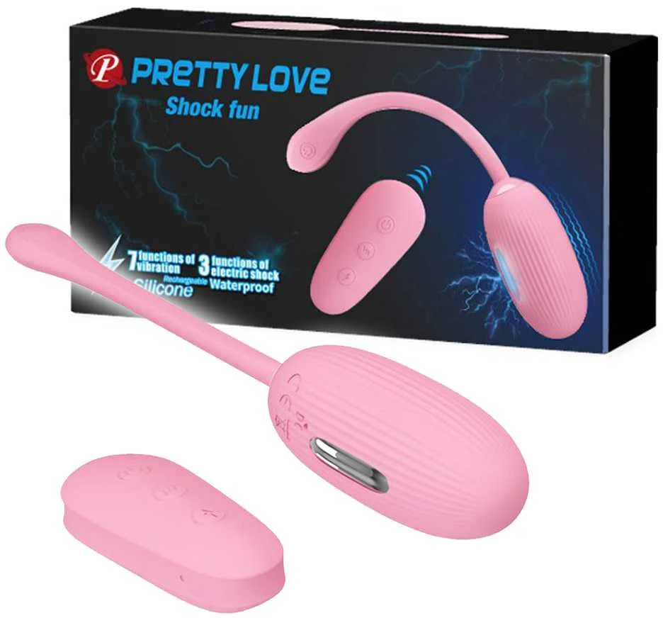 Masażery Pretty Love Makšties kiaušinėlio vibruojanti elektrostimuliacija 7 režimai