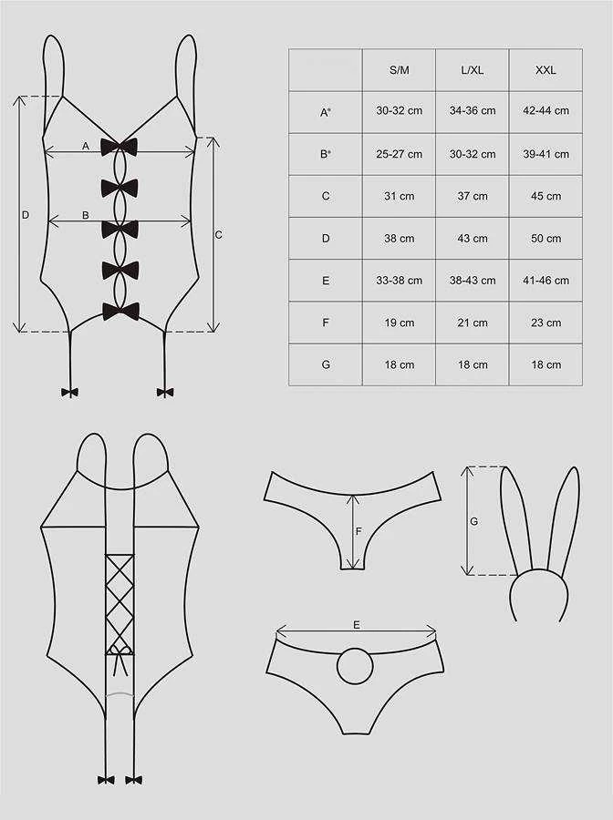 Obsessive - Bunny Suit Costume L/XL