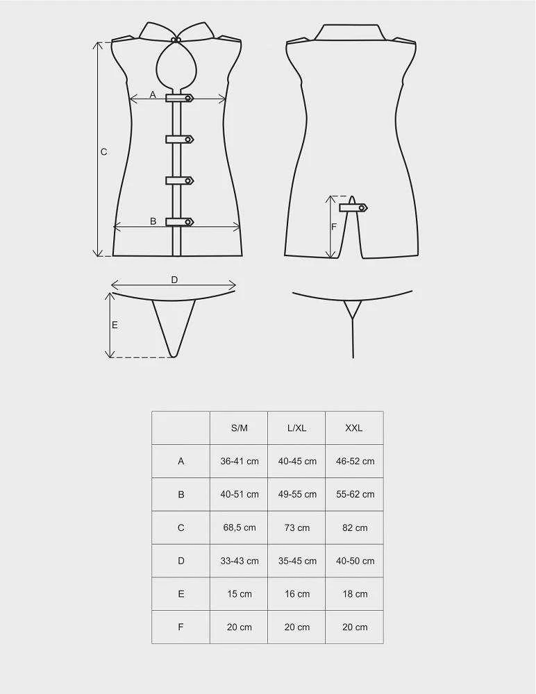 Obsessive - Stewardess Costume Pilkas S/M