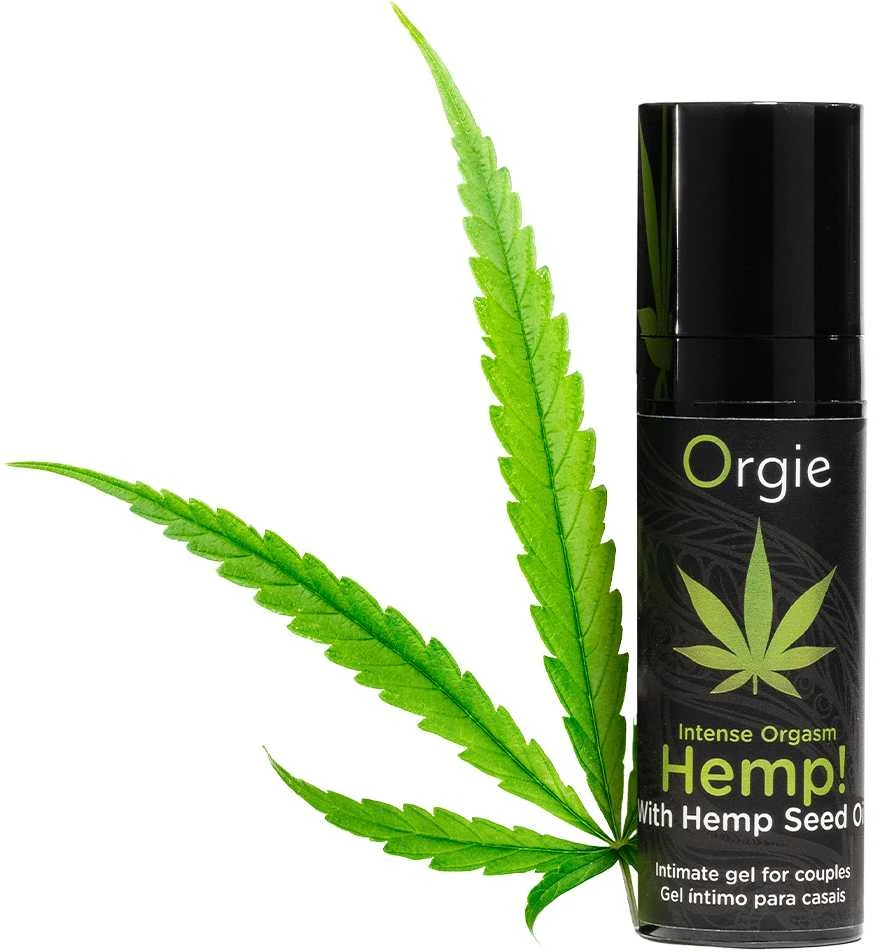 Orgie Intense Orgasm Hemp Stimuliuojantis gelis su kanapių sėklų aliejumi (15 ml)