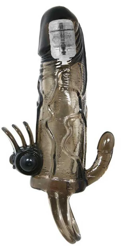 Pierscienie I Nakadki LYBAILE Brave men Vibro Penis Sleeve Juodas