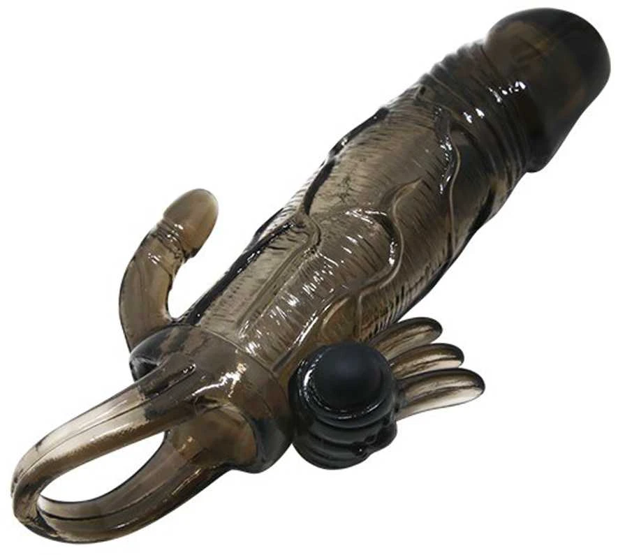 Pierscienie I Nakadki LYBAILE Brave men Vibro Penis Sleeve Juodas