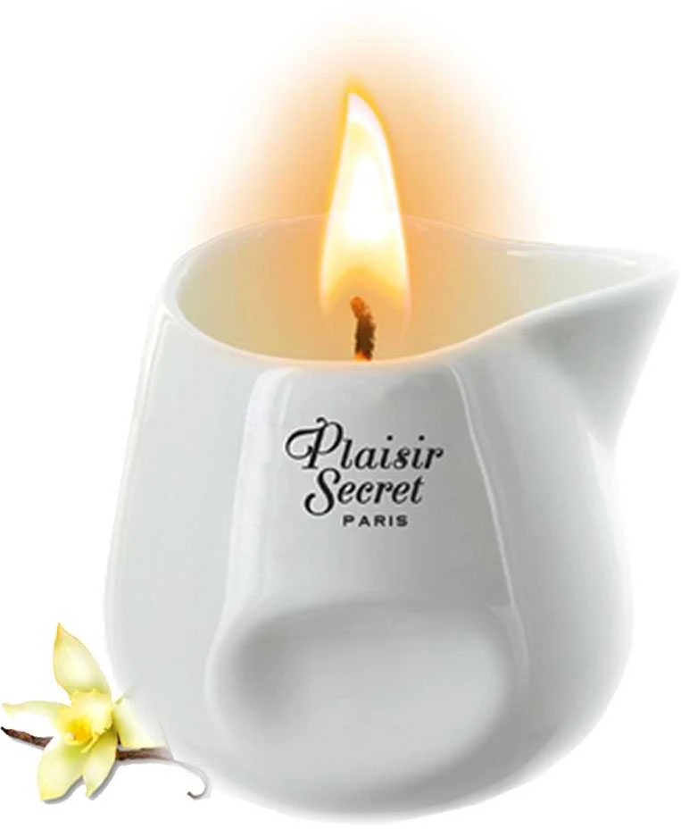 Plaisir Secret Masažo žvakė vanilė 80ml