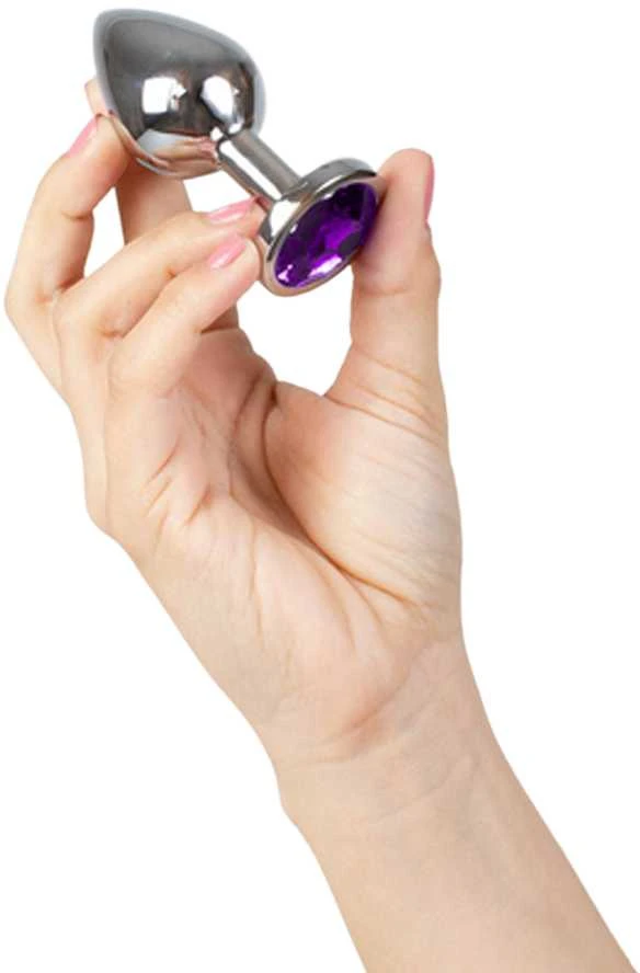 Secret Play VIOLETINIS METALINIS UŽPAKALO KAIŠTIS SU BRANGAKMENIAIS M