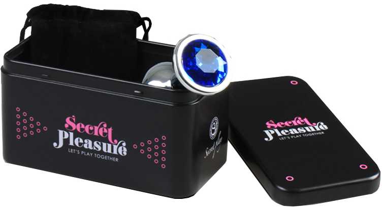 Secretplay Toys Secret Play Metal Butt Plug Mėlyna dydis M