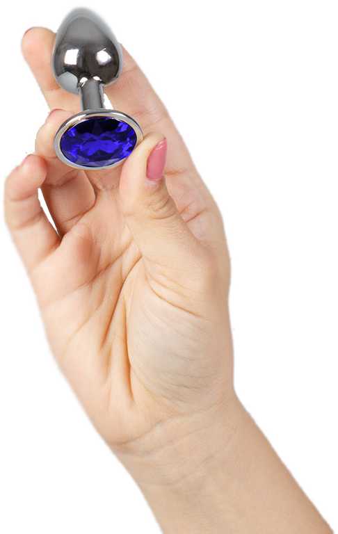 Secretplay Toys Secret Play Metal Butt Plug Mėlyna dydis M