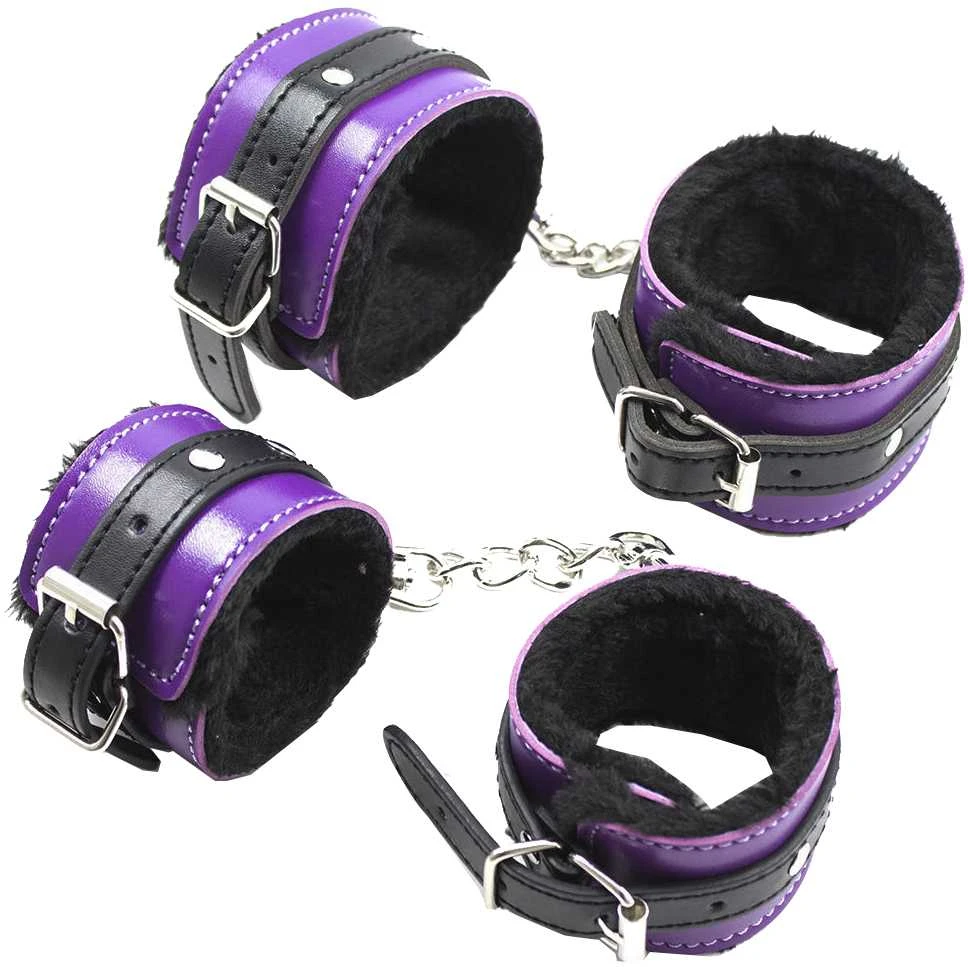 Secret Play Secret Bondage - rinkinys 8 vnt Violetinė & Juodas
