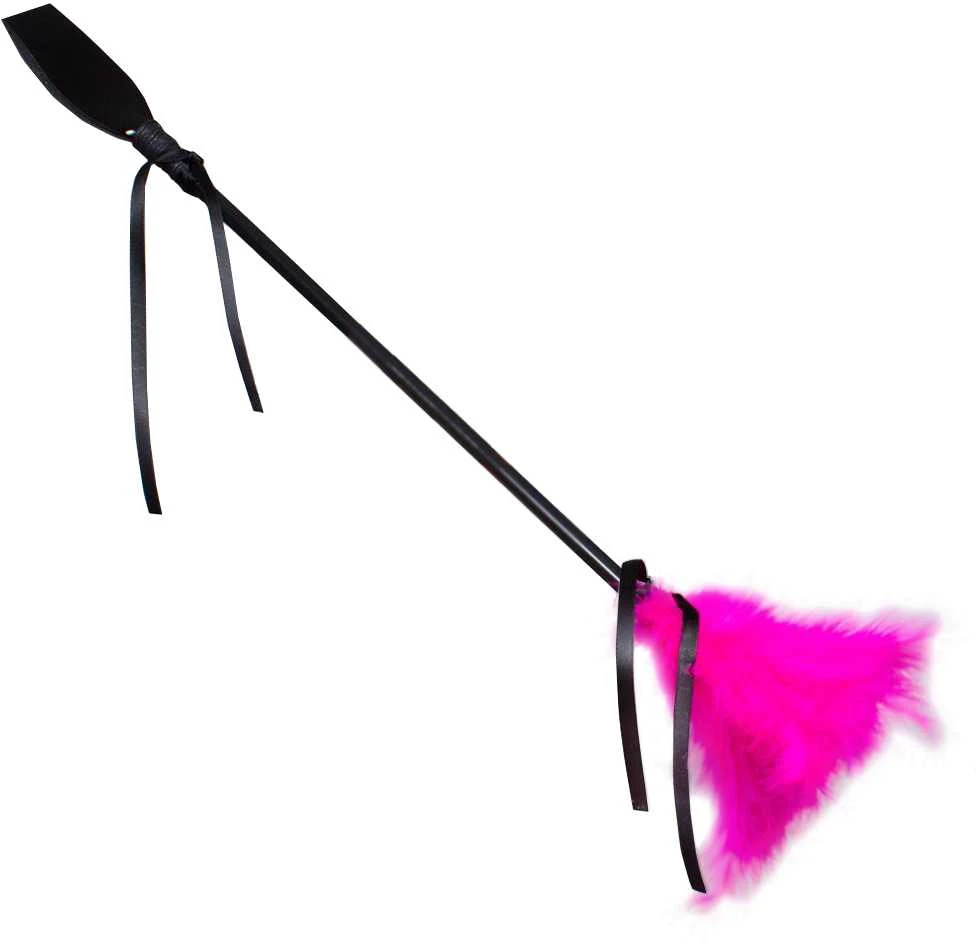 Secret Play Duster & Juodas Riding Crop