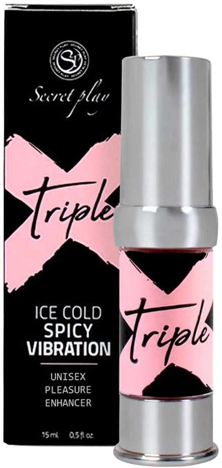 „Secret Play“ intymios higienos gelis su trigubu poveikiu, vėsina, šildo ir vibruoja, 15 ml