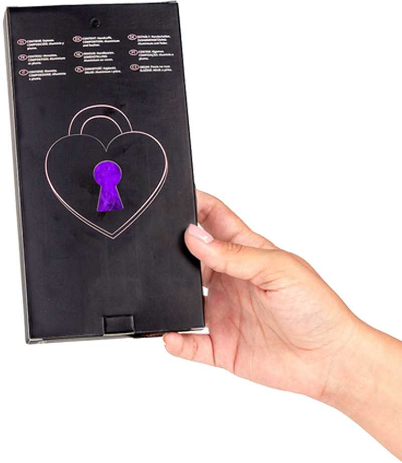 Secret Play Kajdanki-Violetinė Marabu Handcuffs