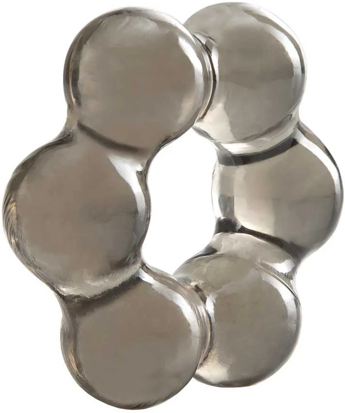 Blush Skaistalai STAY HARD THICK BEAD COCK RING Juodas