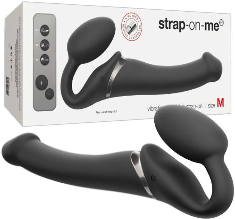 Strap On Me Vibrating Strap-On M Juodas