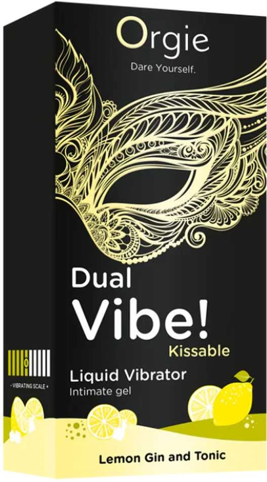 Orgie Dviguba vibracija! Kissable skystas vibruojantis citrininis džinas ir tonikas