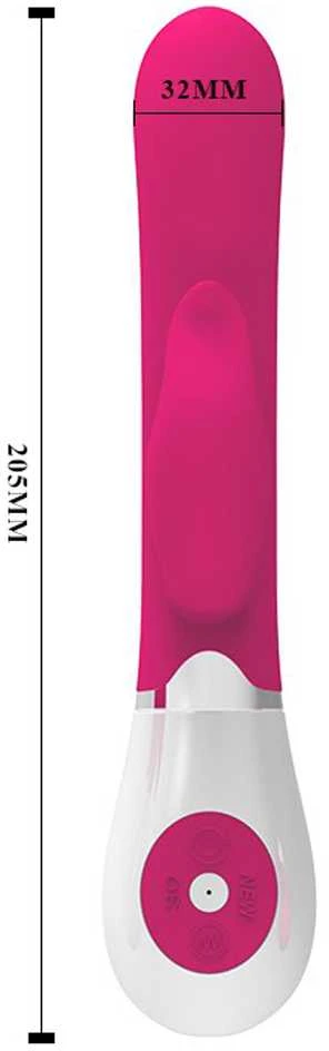 LYBAILE Pretty Love Felix-Silicone Vibrator, 30 fun. vibr. Rožinė