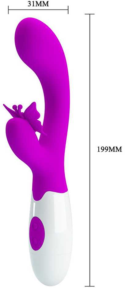 LYBAILE Pretty Love Butterfly Kiss Vibrator Rožinė