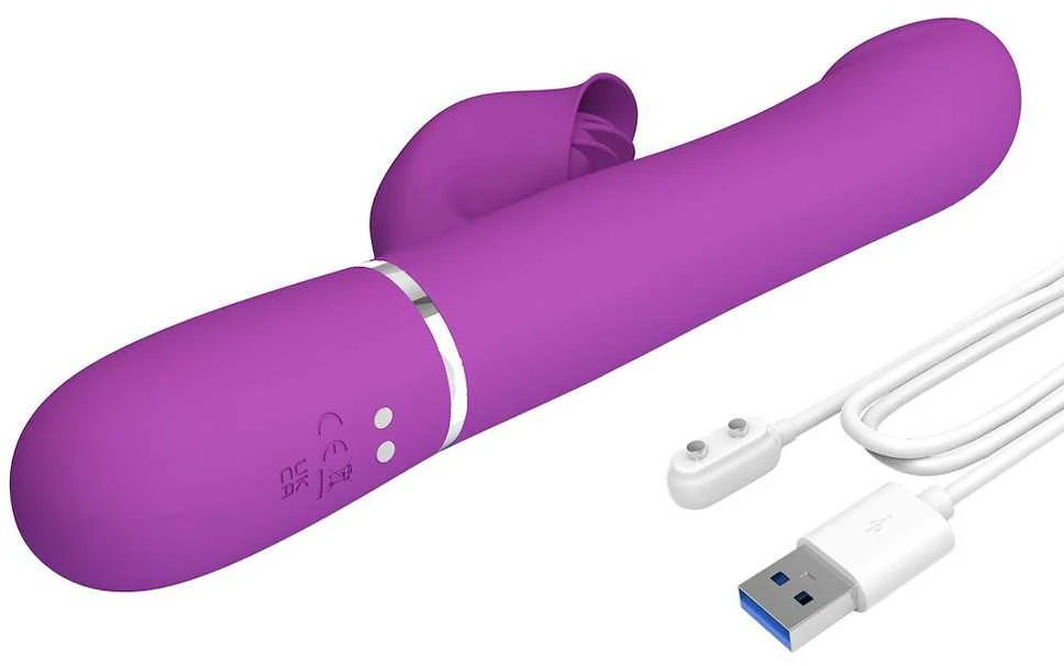 PRETTY LOVE - Falin Violetinė, 7 vibracijos funkcijos 4 riedėjimo funkcijos Atminties funkcija