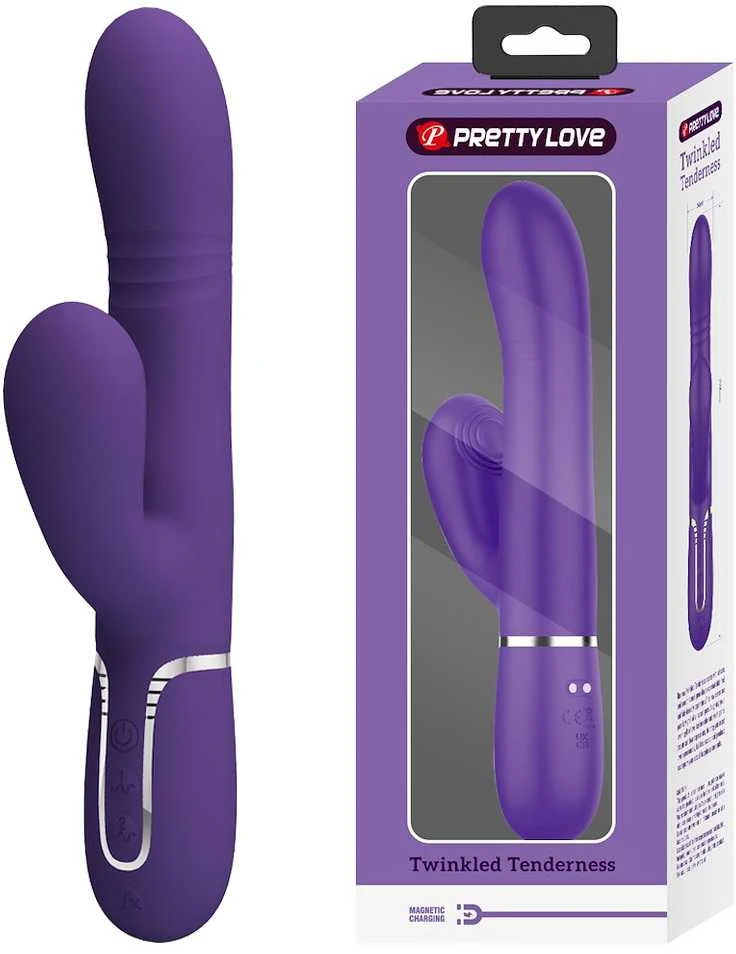 Pretty Love Flirtation PRETTY LOVE - DAUGIAFUNKCIS G TAŠKO VIBRUOJAMASIS VIOLETINIS