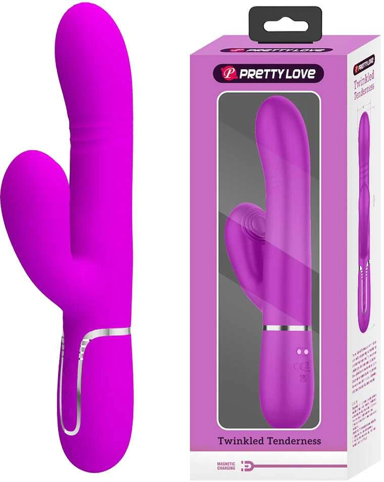 Pretty Love Flirtation PRETTY LOVE - DAUGIAFUNKCIS G TAŠKO VIBRUOJAMAS FUKSIJOS SPALVOS