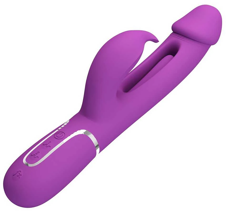 PRETTY LOVE - Kampas Violetinė, 7 vibracijos funkcijos 4 laižymo nustatymai