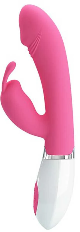 LYBAILE Pretty Love Gene-Silicone Vibrator, 30 fun. vibr. Rožinė