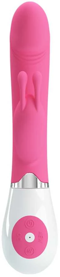LYBAILE Pretty Love Gene-Silicone Vibrator, 30 fun. vibr. Rožinė