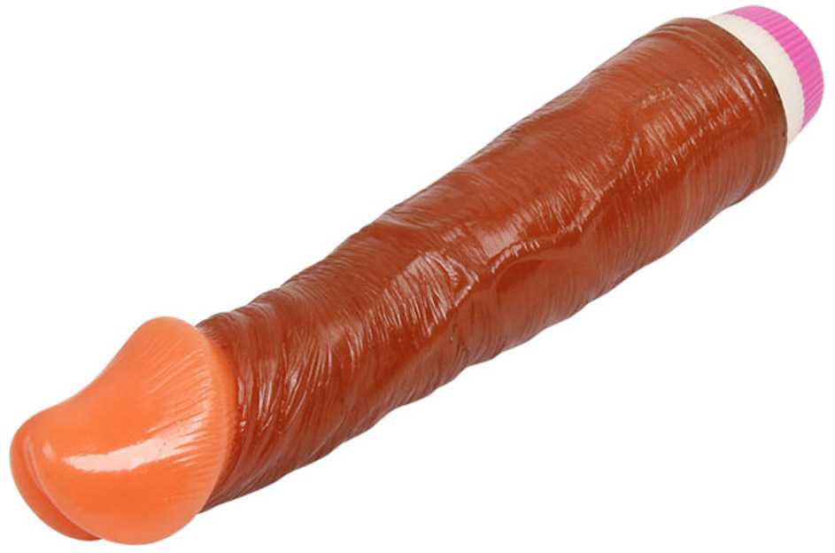 Baile Vibrators BAILE Realistiškas juodas penio vibratorius natūralus 23 cm