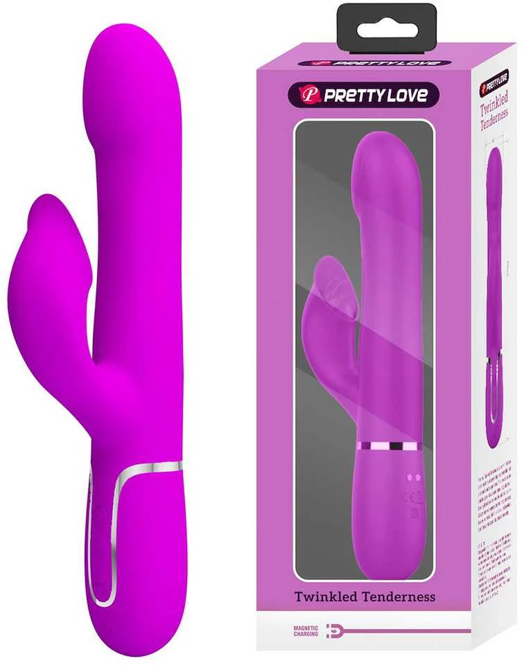 Pretty Love Flirtation PRETTY LOVE - TRIUŠIO VIBRUOTAS PERLAI VIOLETINIS