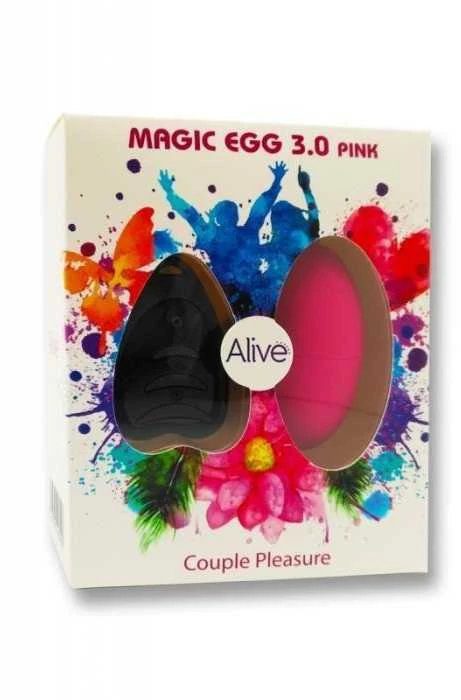 Alive Vibrating kiaušinių makšties masažuoklis su nuotolinio valdymo pulteliu, 10 režimų