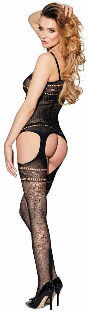 Amani Apatiniai drabužiai-Bodystocking Lilly Juoda S/M