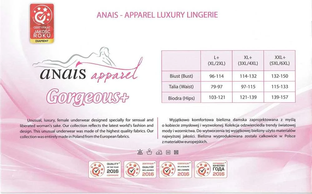 Anais ACRE juodas chemise L+ ( juoda halka )