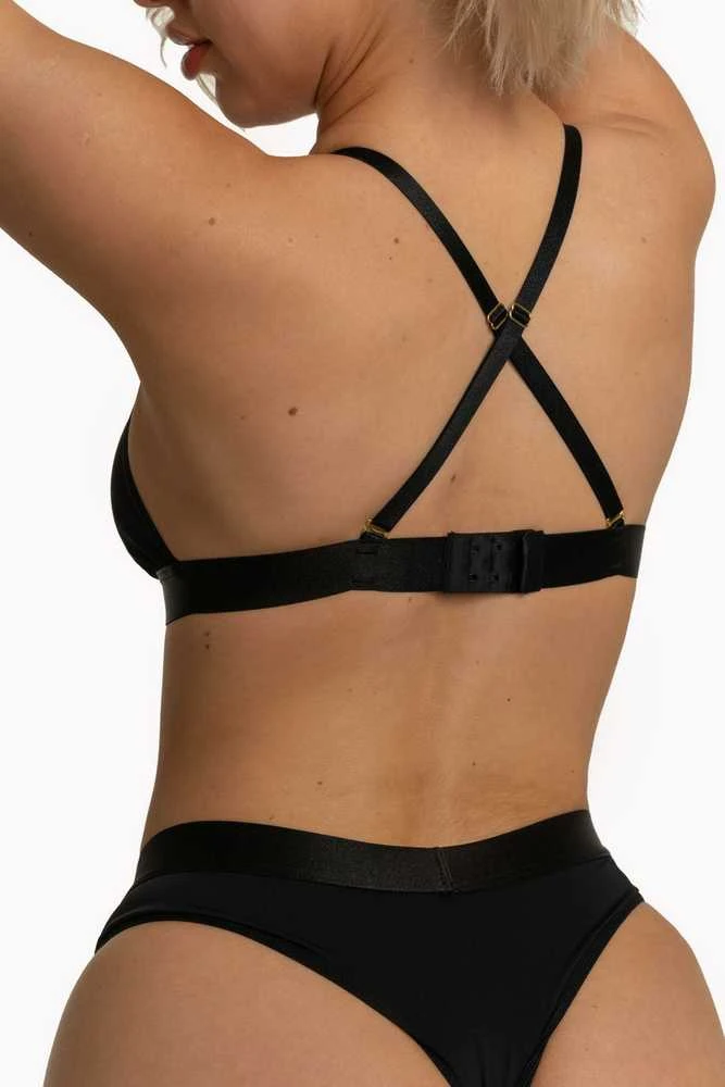 Anais SEILA set juodas (bra+string) XXL/XXXL