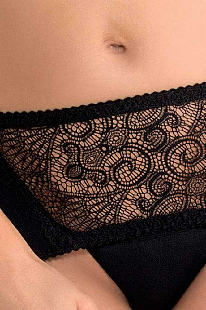 Apatiniai drabužiai-ALINA SET WITH OPEN BRA juodas L/XL - Casmir