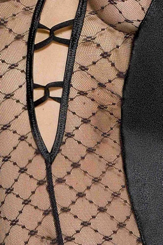 Apatiniai drabužiai-DALLAS CORSET juodas L/XL - Casmir