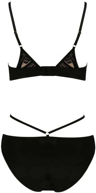 Apatiniai drabužiai-LARA BIKINI juodas S/M - Casmir
