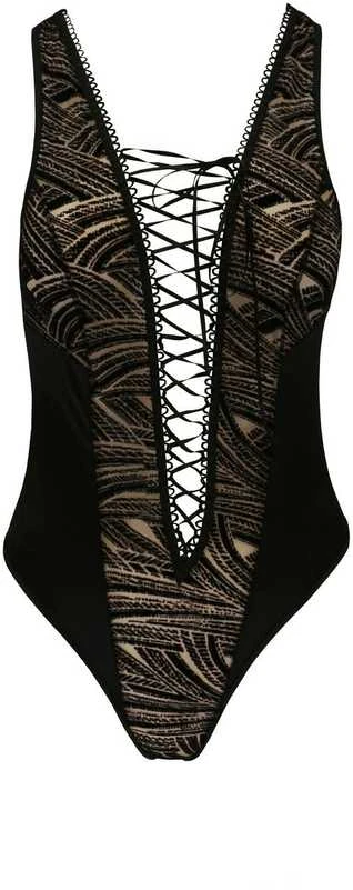 Apatiniai drabužiai-LARA BODY juodas XXL/XXXL - Casmir