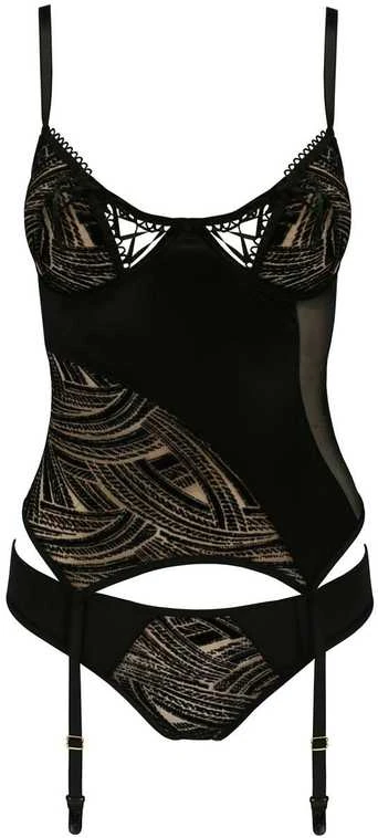 Apatiniai drabužiai-LARA CORSET juodas XXL/XXXL - Casmir
