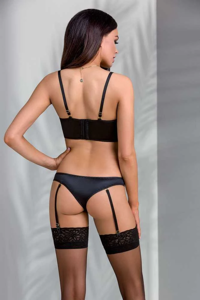 Apatiniai drabužiai-LARA SET juodas L/XL - Casmir