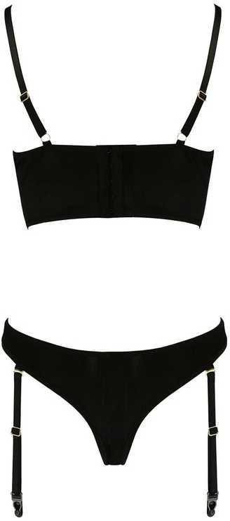 Apatiniai drabužiai-LARA SET juodas L/XL - Casmir