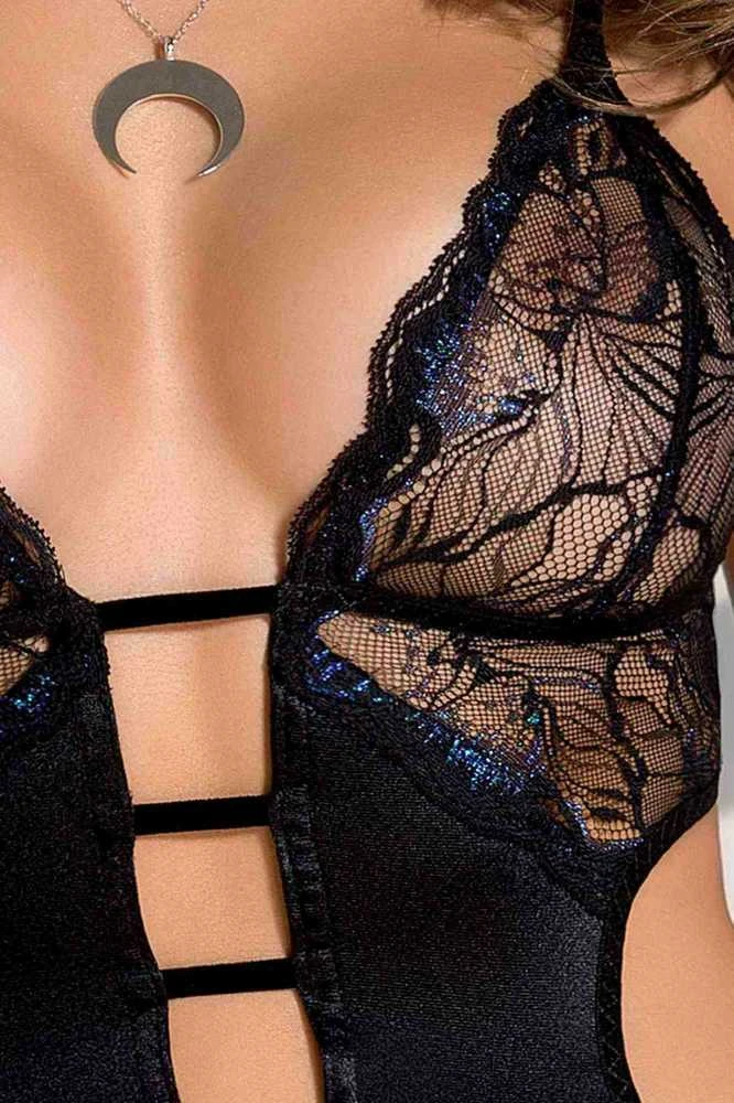 Apatiniai drabužiai-MEREDITH CHEMISE juodas XXL/XXXL - Casmir