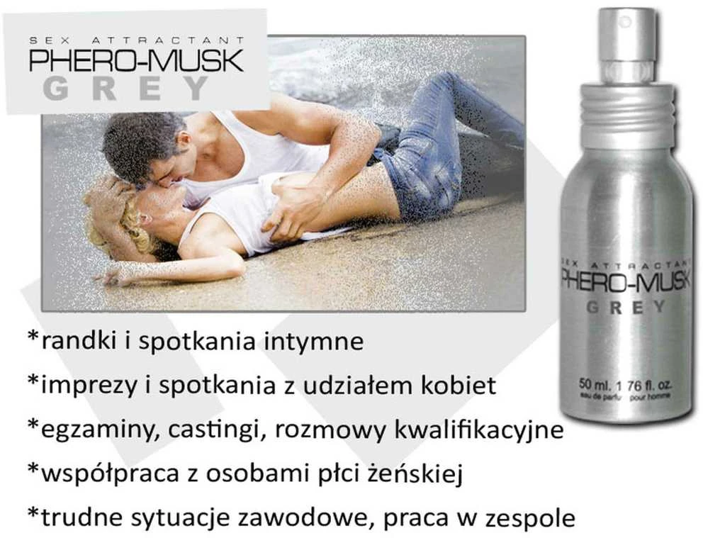 Auroralabs Aurora Feromony-PHERO-MUSK Pilkas 50 ml for men