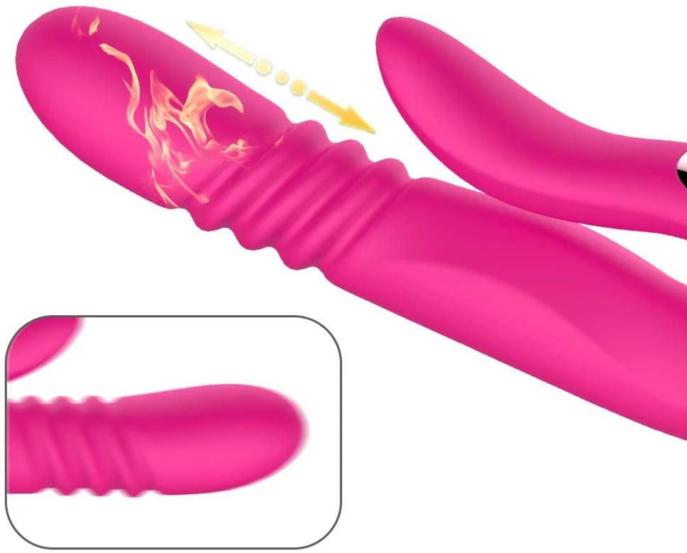 B Series Cute B serijos Cute Deluxe Twirling Vibrating Thruster Raudonas
