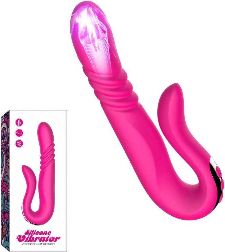B Series Cute B serijos Cute Deluxe Twirling Vibrating Thruster Raudonas