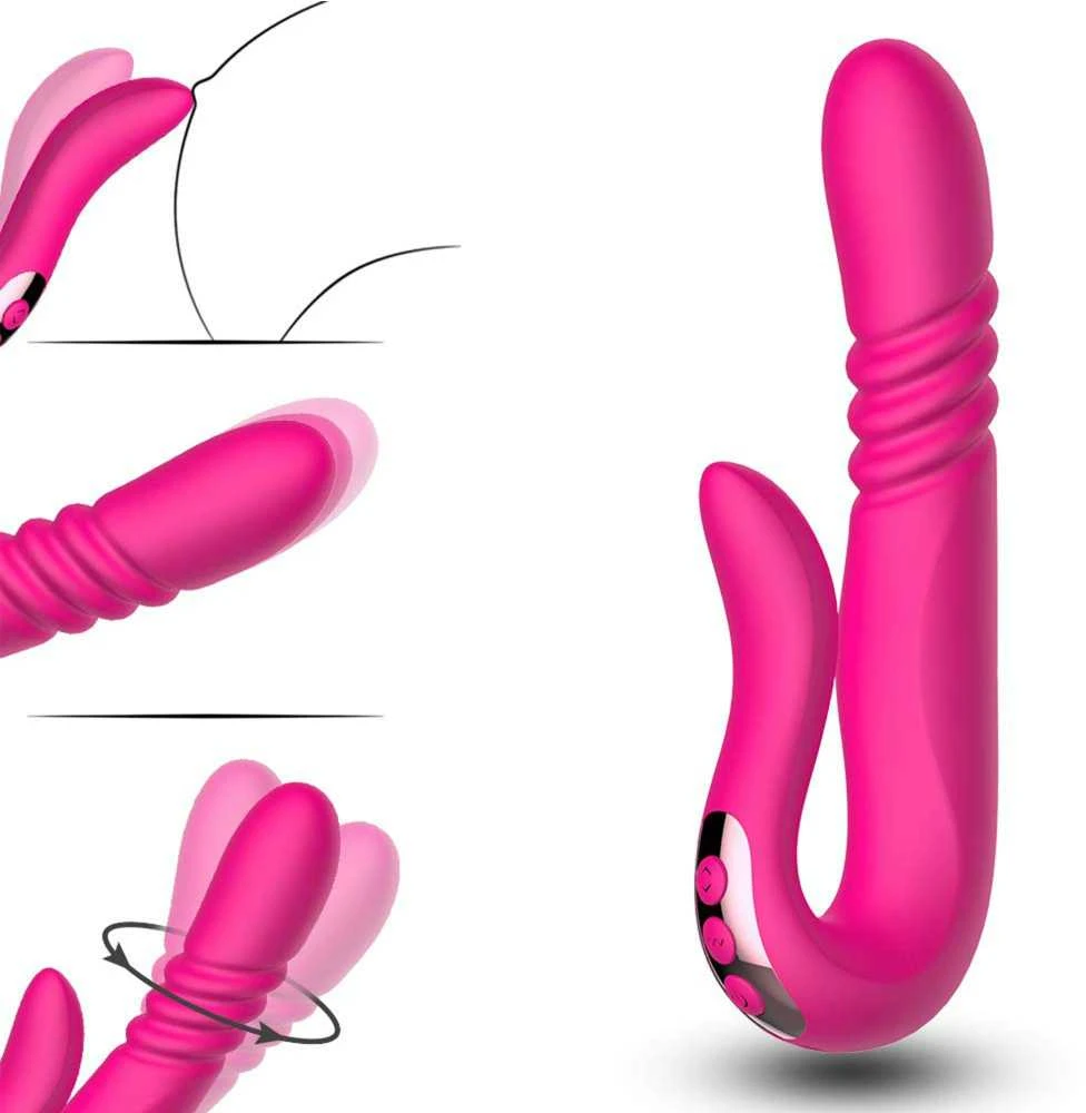 B Series Cute B serijos Cute Deluxe Twirling Vibrating Thruster Raudonas