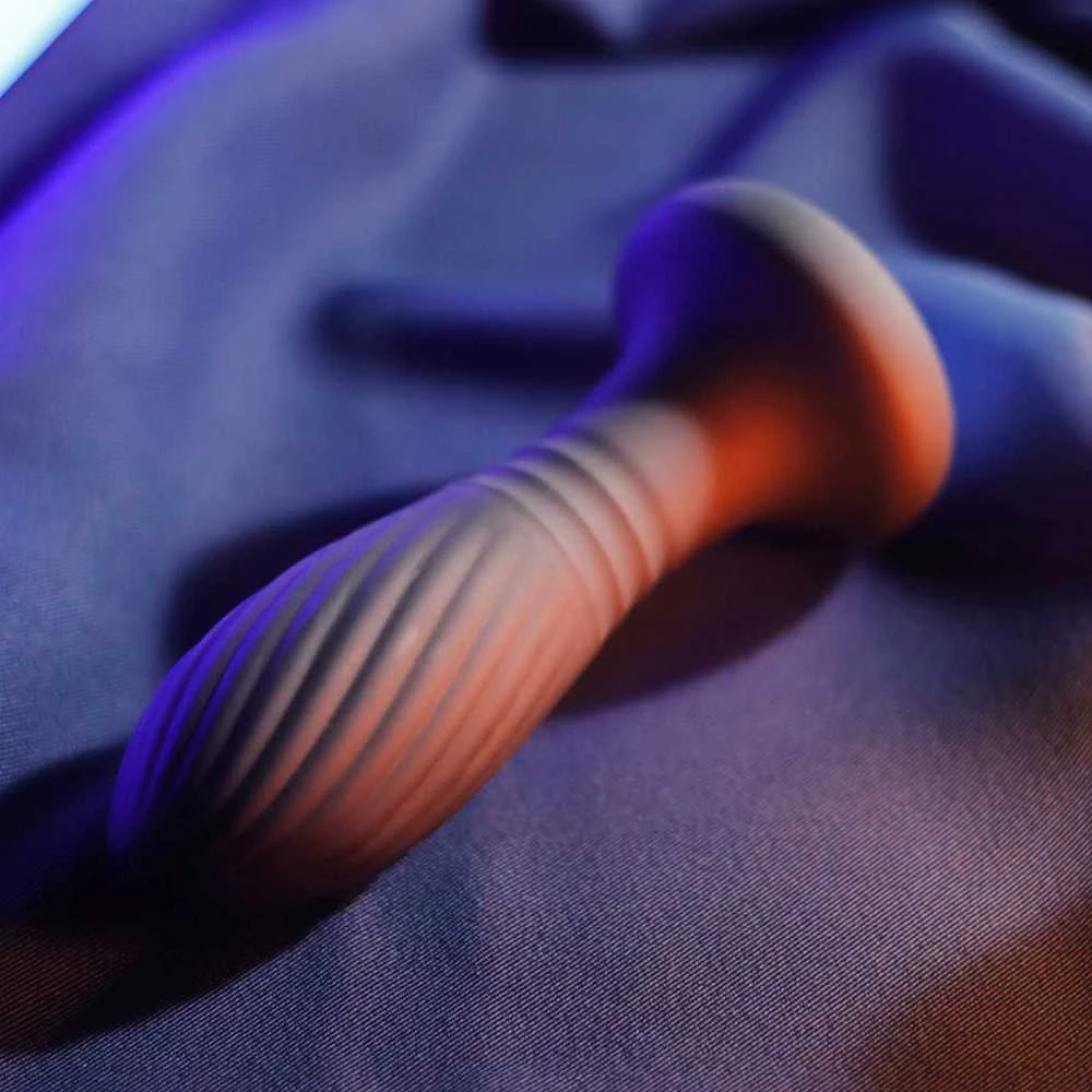 B Series Cute Lighting anal plug juodas