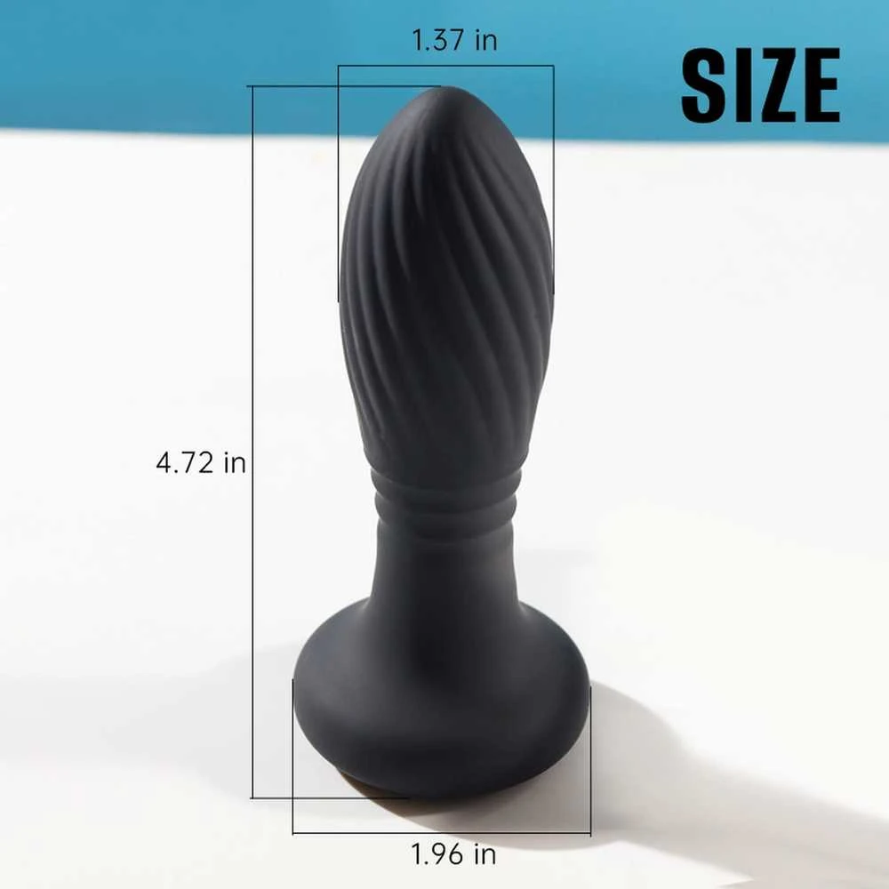 B Series Cute Lighting anal plug juodas