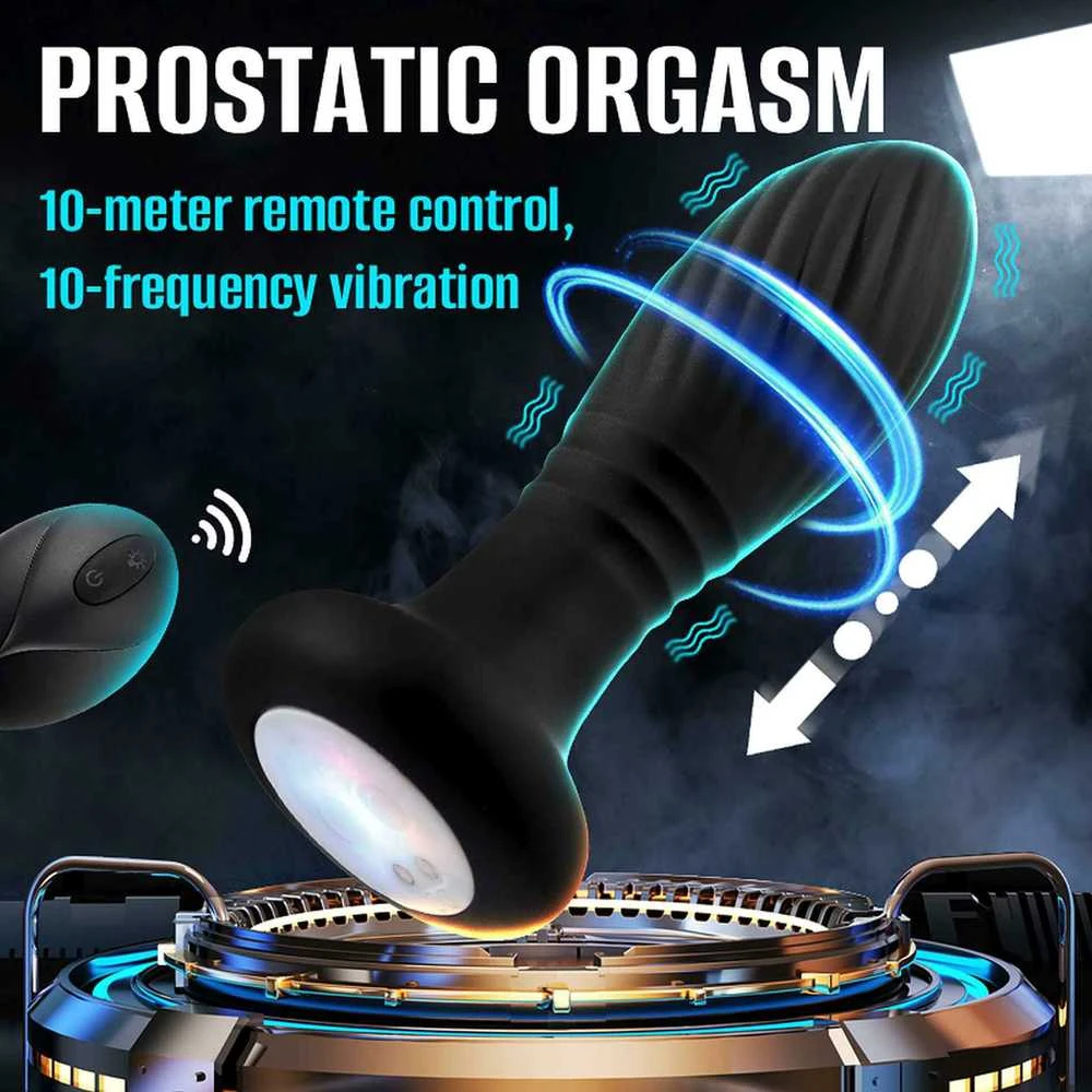 B Series Cute Lighting anal plug juodas
